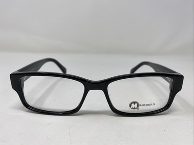 Modern Optical SLICK BLACK 51-17-140 Plastic Full Rim Eyeglasses Frame ES22