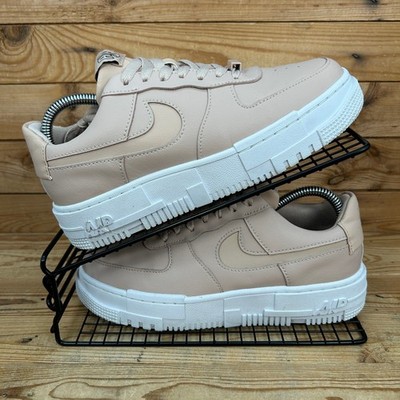 Nike Turnschuhe Damen Größe UK 5,5 Air Force 1 Pixel Pink Plateau Chunky Schuhe AF