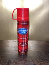 NWOT Deep Eddy Vodka Thermal Bottle Stainless Steel Red Plaid 16 ounce