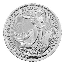 2026 1/10 oz Silver Britannia Coin .999 In Capsule for protection genuine silver