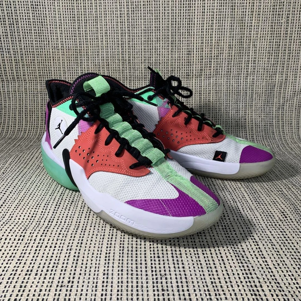 Nike Air Jordan React Elevation 2020 branco preto-hipervioleta CK6617-101 Us11 - Imagem 2 de 4