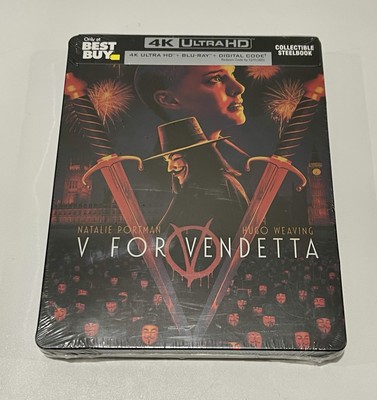 V for Vendetta 4K UHD Blu-ray Best Buy Exclusive Steelbook SEALED