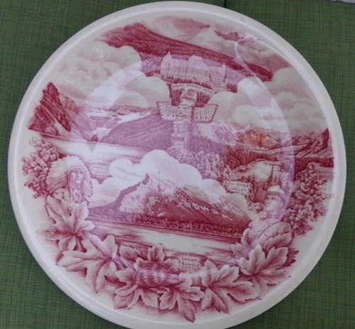 Alberta Canada Souvenir 10 Inch Plate Made By Johnson Brothers