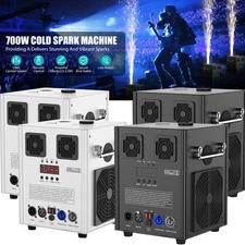 700W Cold Spark Firework Machine DMX Stage Effect Stage Events w/ Remote Control