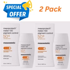 Mesoestetic Mesoprotech Melan 130 Pigment Control SPF50+ 50ml  (2 Pack)  NEW