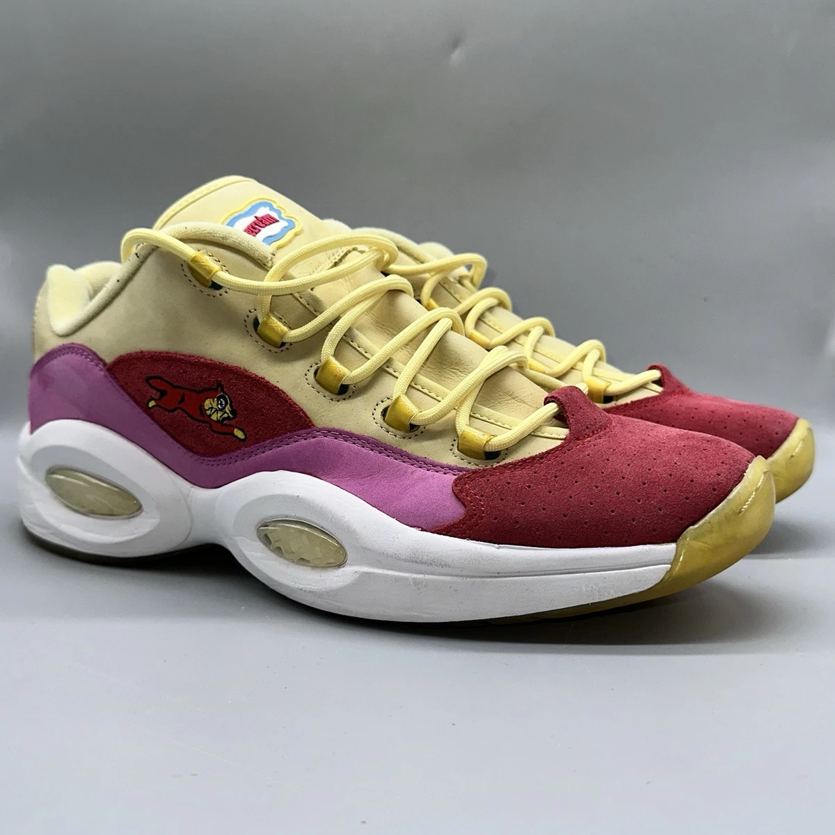 BBC Ice Cream x Reebok Question Low Yellow Red for Sale