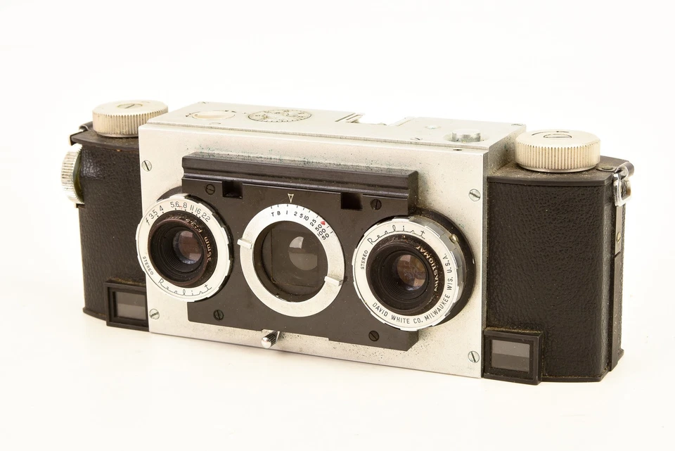 Cámara fotográfica telémetro 35 mm realista estéreo David White para piezas o reparación V26 Foto 2 de 4