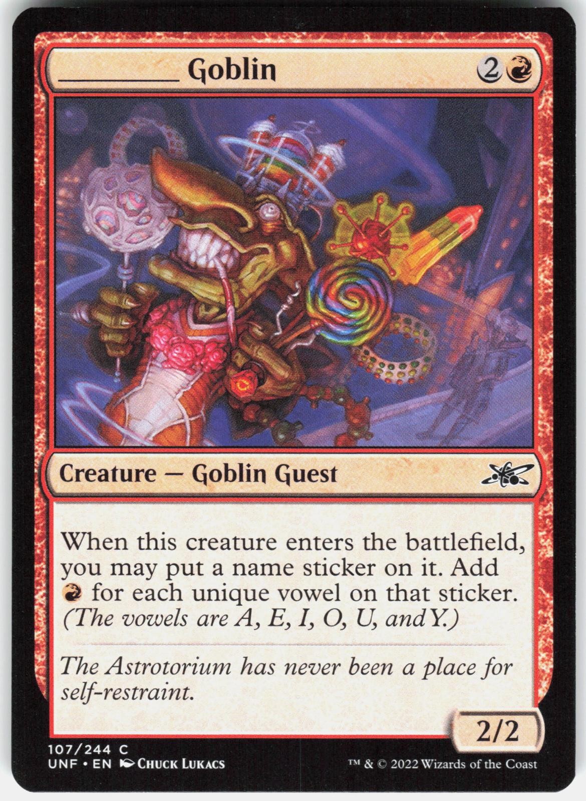 _____ Goblin 107 Common Unfinity Magic: The Gathering Lightly Played
