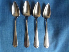 Vintage Grapefruit Spoons Set Of 4 Stainless Steel Japan Teaspoons Serrated Tips