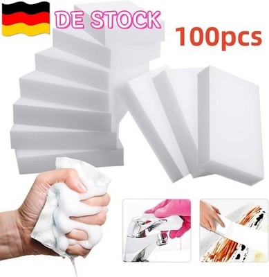 100pcs Schmutzradierer Radierschwamm Zauberschwamm Putzschwamm Wunderschwamm