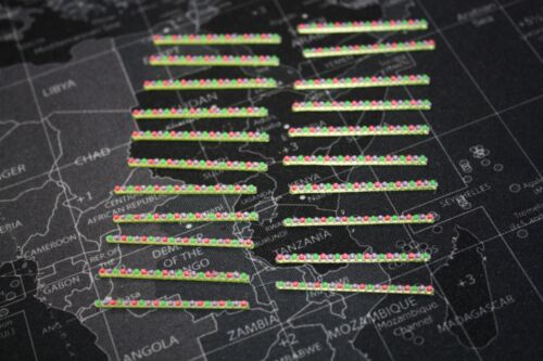 20 Lichtleisten ( FAKE ) Kirmes Spur h0. 1:87 - Bild 2 von 2