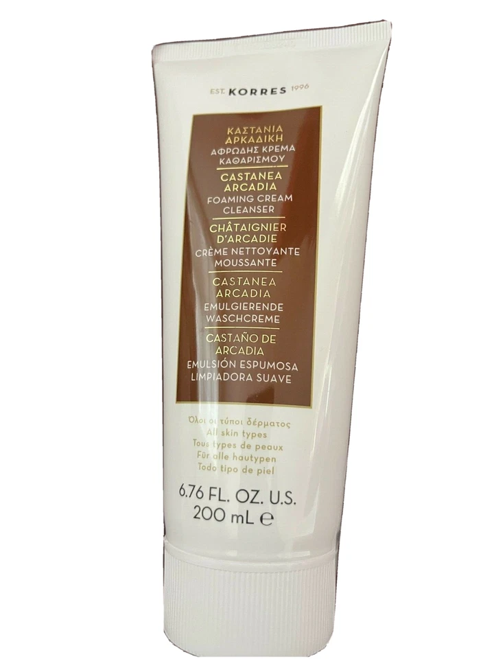 KORRES CASTANEA ARCADIA ПЕНЯЩИЙСЯ КРЕМ ОЧИЩАЮЩЕЕ СРЕДСТВО ДЛЯ ВСЕХ ТИПОВ КОЖИ 6,76FLOZ - Изображение 2 из 2