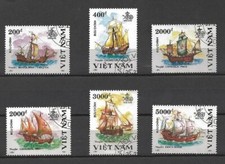 Bateaux Vietnam 1991 (75) Yvert n° 1183 à 1189 oblitérés used