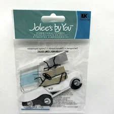 Jolee's By You Golf Cart Dimensional Sticker Summer Vacation Scrapbooking
