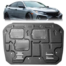 For Honda Civic 2017-2019 Under Engine Splash Guards Front Engine Mud Flaps