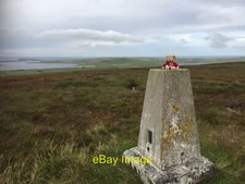 Photo 12x8 Greenay Hill Trig Point Flush Bracket 10629 Beaquoy Greenay Hil c2017