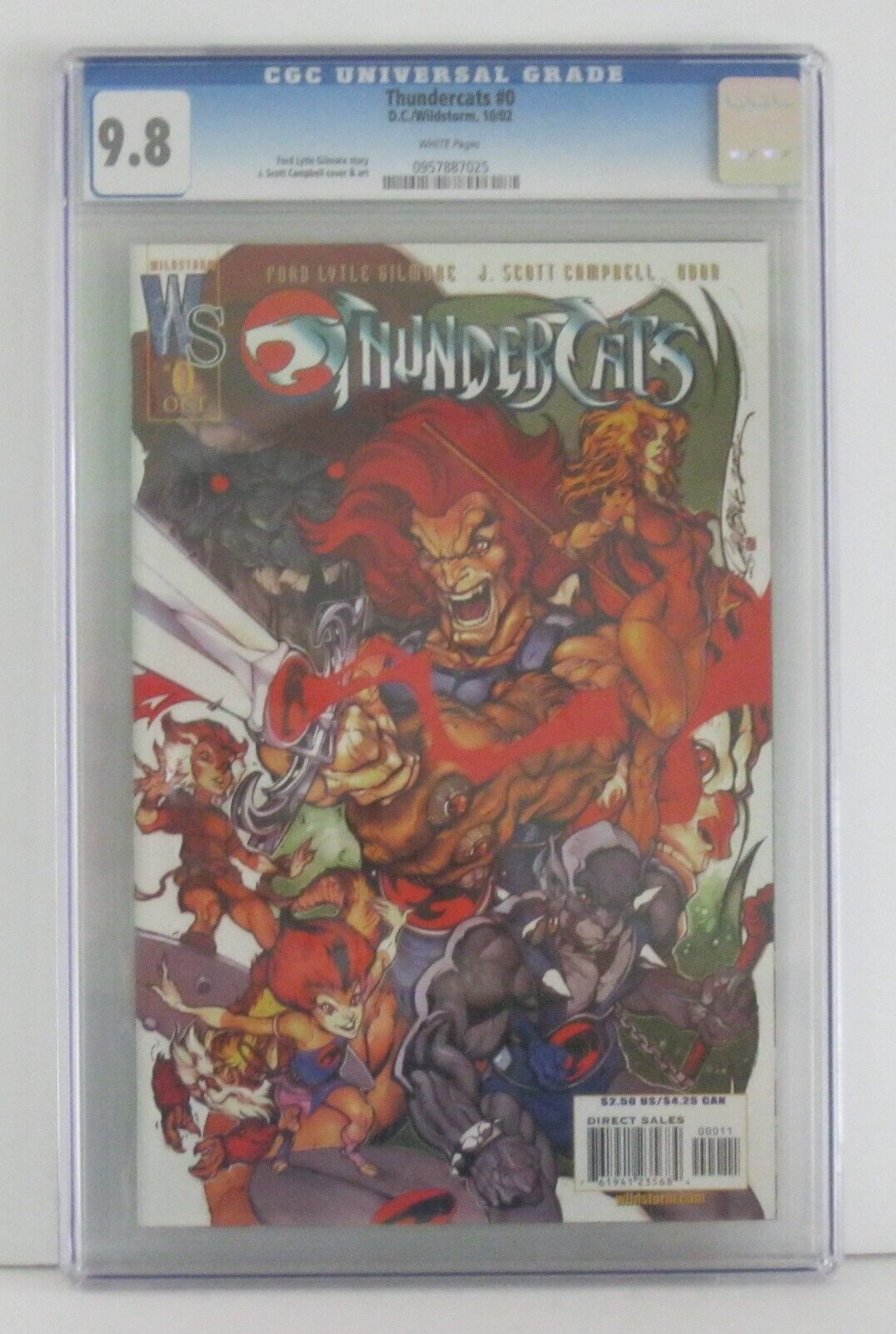 Thundercats #0 (J. Scott Campbell/Rhys Yorke) DC Comics CGC 9.8 {Generations}