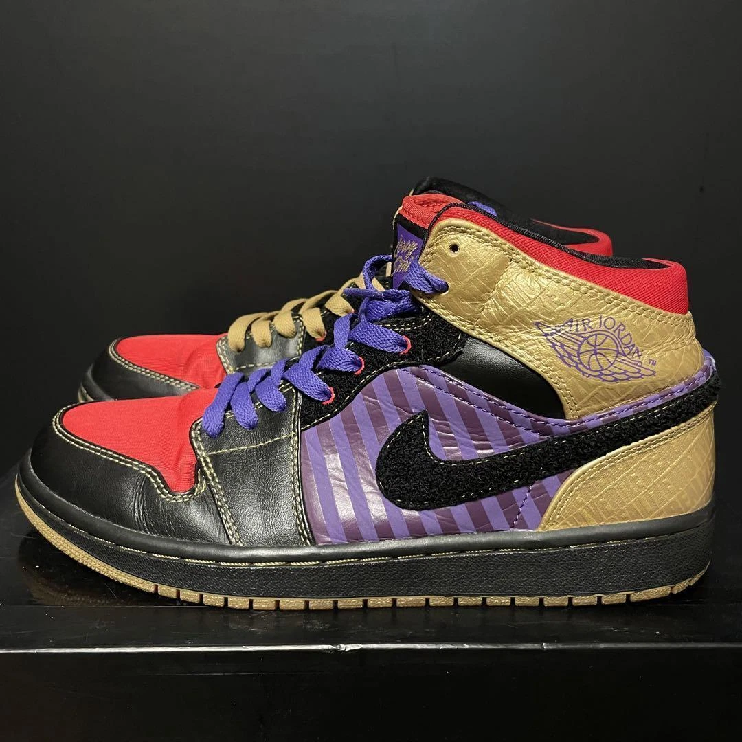 Nike Air Jordan 1 Retro Leroy Smith Black Metallic Gold 386186 071