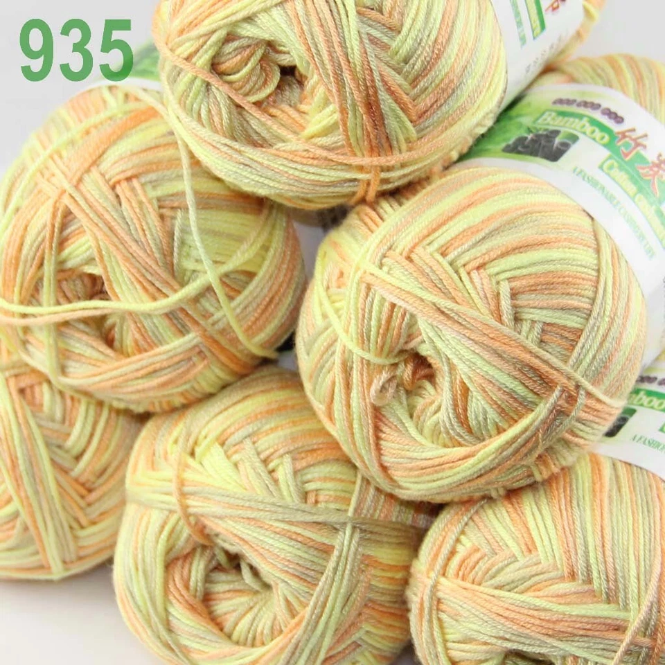 Sale Lot 6SkeinsX50g Soft Bamboo Cotton Baby Wrap Hand Knitting Crochet Yarn 935 - Image 3 of 4