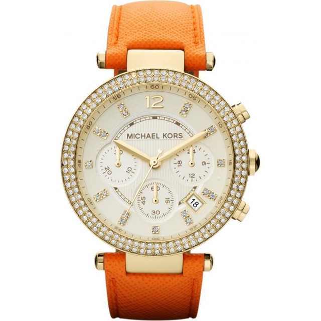 Michael Kors Women's Watch Gold Orange 