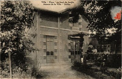 Old postcard Villa Flore at the bottom of the Garden-Annex of Villa Selika (336265)