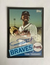 2020 Topps Series 2 Touki Toussaint Auto 1985 35th Anniversary 50/199 Black