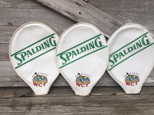 Vintage Wood Tennis Vinyl Cover Bulk Lot Wilson Spalding Jack Kramer Chris Evert - Picture 7 of 17