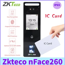 Zkteco nFace260 IC Card IP65 Face Facial Recognition Door Access Control System