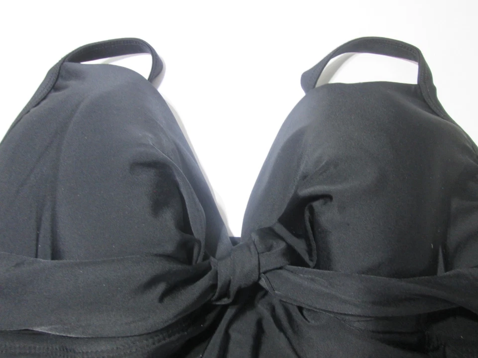 Купальник цельный женский Merona размер M черный беспроводной с подкладкой собранный в рюш пляжная одежда - Изображение 4 из 4