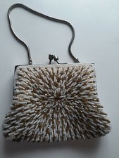 Vintage VTG 20s 1920s Micro Beaded Small Purse Bag Art Deco