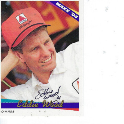 EDDIE WOOD SIGNED 1994 MAXX RACING #96 - NASCAR | eBay
