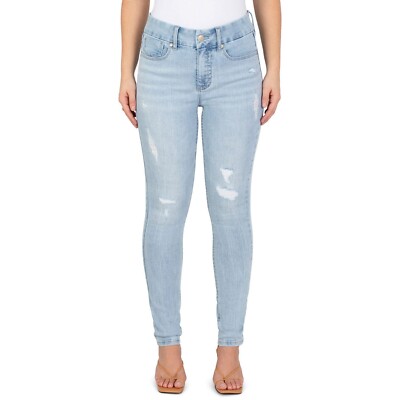Seven7 Women's Tummyless High Rise Slimming Control Panel Skinny Jeans Amsterdam