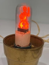 Antique 1930's Aerolux Popeye Neon Tube Lightbulb electric flowers WORKS