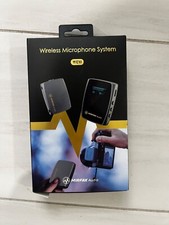 Mirfak WE10 Wireless Lav Microphone System  Recorder for Camera, Smartphone, PC