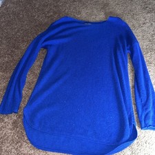 Chelsea & Theodore Blue Sweater Dress. Size M