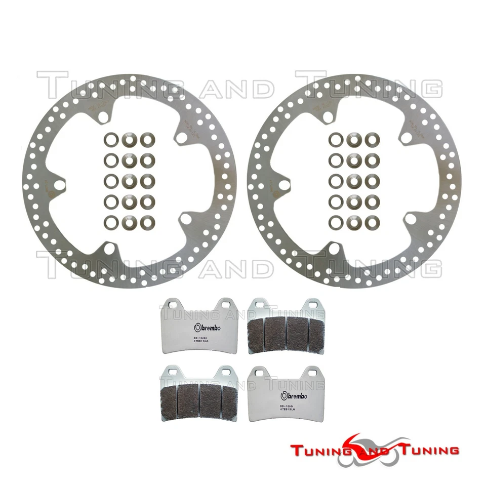 Disques frein avant BREMBO +Plaquettes LA POUR BMW F 800 R 2009 2010 2011>2014 - Photo 1/1