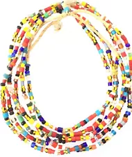 2 Amazing Vintage Ghana Christmas African seed Beads Glass African Trade Beads 