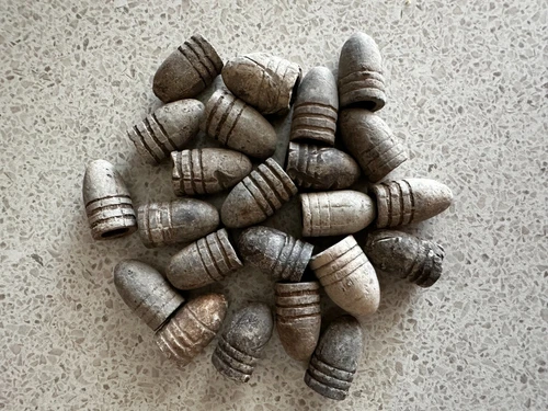 Minier musket lead bullets War 1853-1856  19th c Ukraine 23 pieces