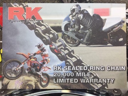 2017-19 KTM 1290 Super Adventure S RK MAX-Z 525 BLK Race Chain and Sprockets Kit - Picture 6 of 8