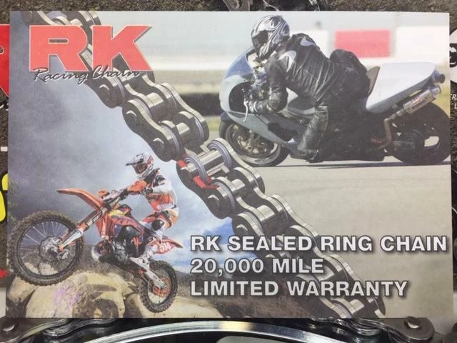 Kit de cadena y piñones KTM 1290 Super Adventure R Silver RK ZXW 525 2015-2024 Foto 4 de 4