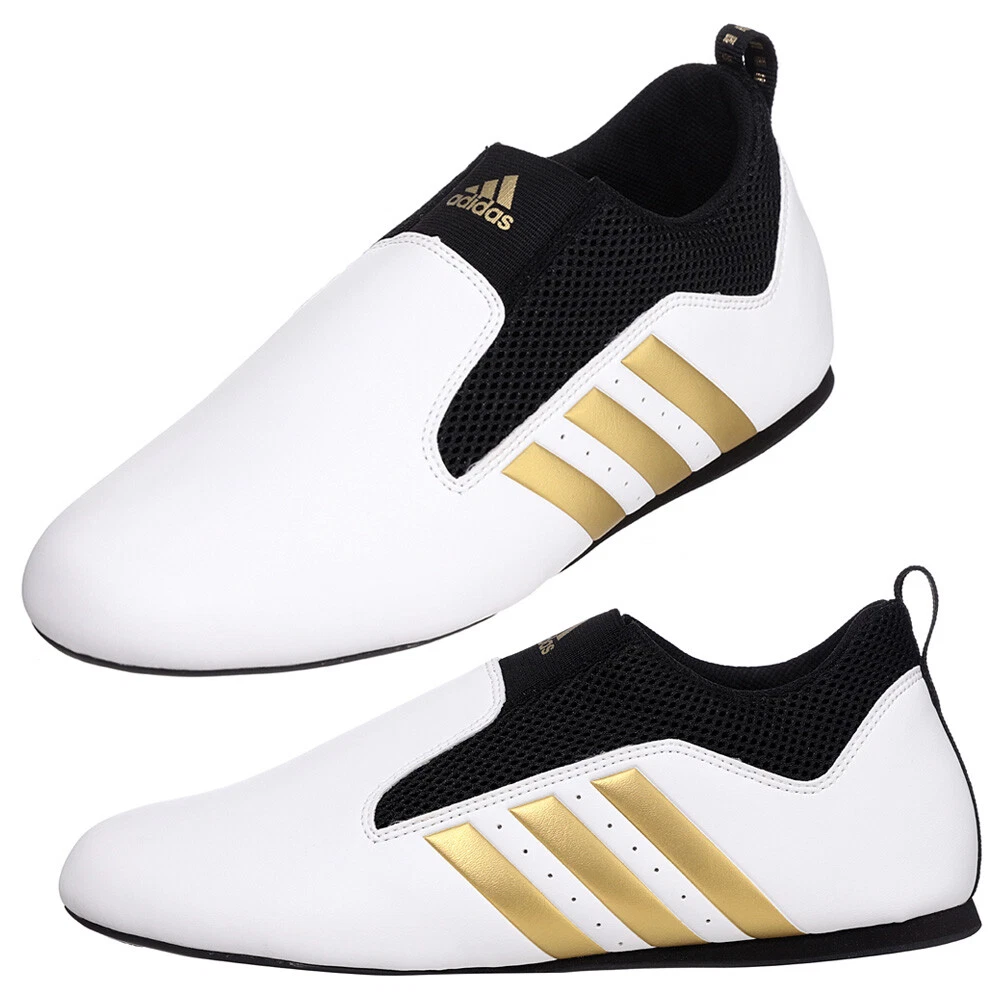 Åh gud Slagter Polar Adidas Taekwondo shoes/Footwear/martial arts shoes/CONTESTANT  PRO/WH/BK/GOLD | eBay