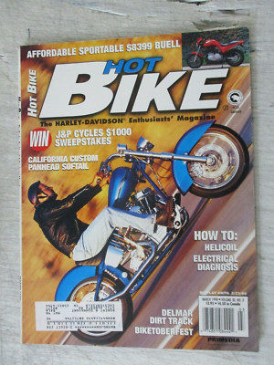 HOT BIKE MAGAZINE HARLEY DAVIDSON MARCH1998 HOW TO HELICOIL ELECTRICAL DIAGNOSIS