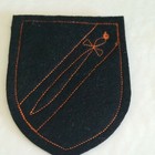 RARE SFC  SARGENT FIRST CLASS MILITARY ORANGE AND BLACK  PATCH  SWORD DRAGON  — photo 6