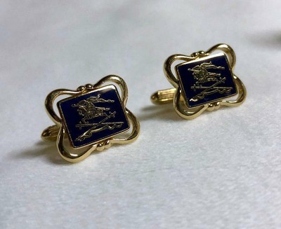 burberry gold cufflinks