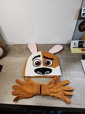 Secret Life of Pets Max Winter Knit Hat and Gloves Gently Used