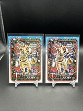 Edouard Julien 2024 Topps Holiday Baseball #H174 Minnesota Twins Lot Of 2 Cards