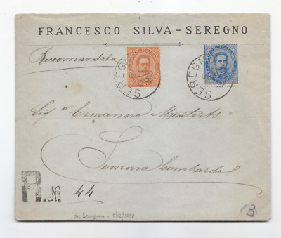 X613-UMBERTO 2°-RACC. DA SEREGNO X SOMMA LOMBARDO 1898