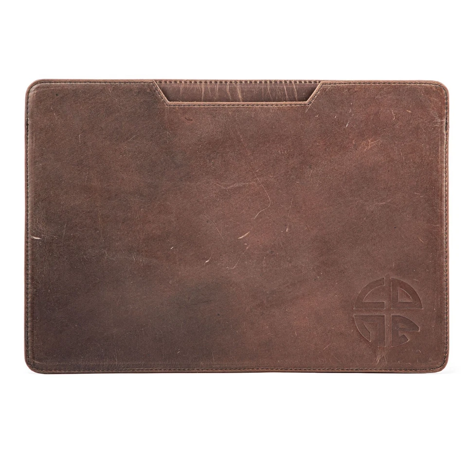 Funda retro de cuero genuino para portátil 12 13 14 pulgadas para Macbook Air Pro 14 13 Foto 3 de 4