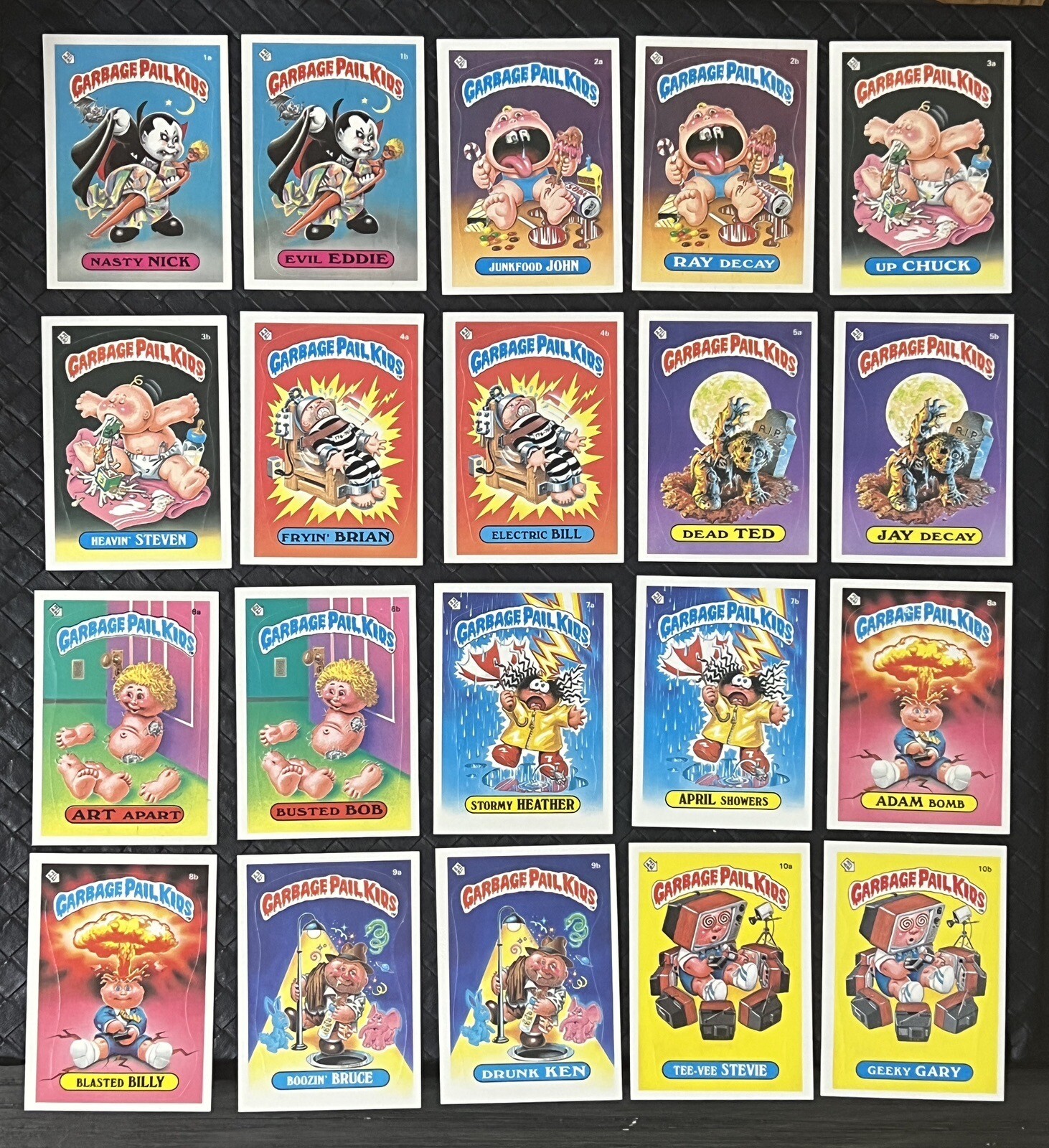 1985 Topps Garbage Pail Kids 1ST SERIES 1 Sticker Card Set GPK OS1