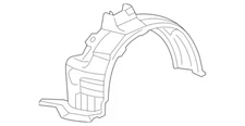 Toyota Genuine Shield sub-assy front fender splash lh 5380648041 OEM